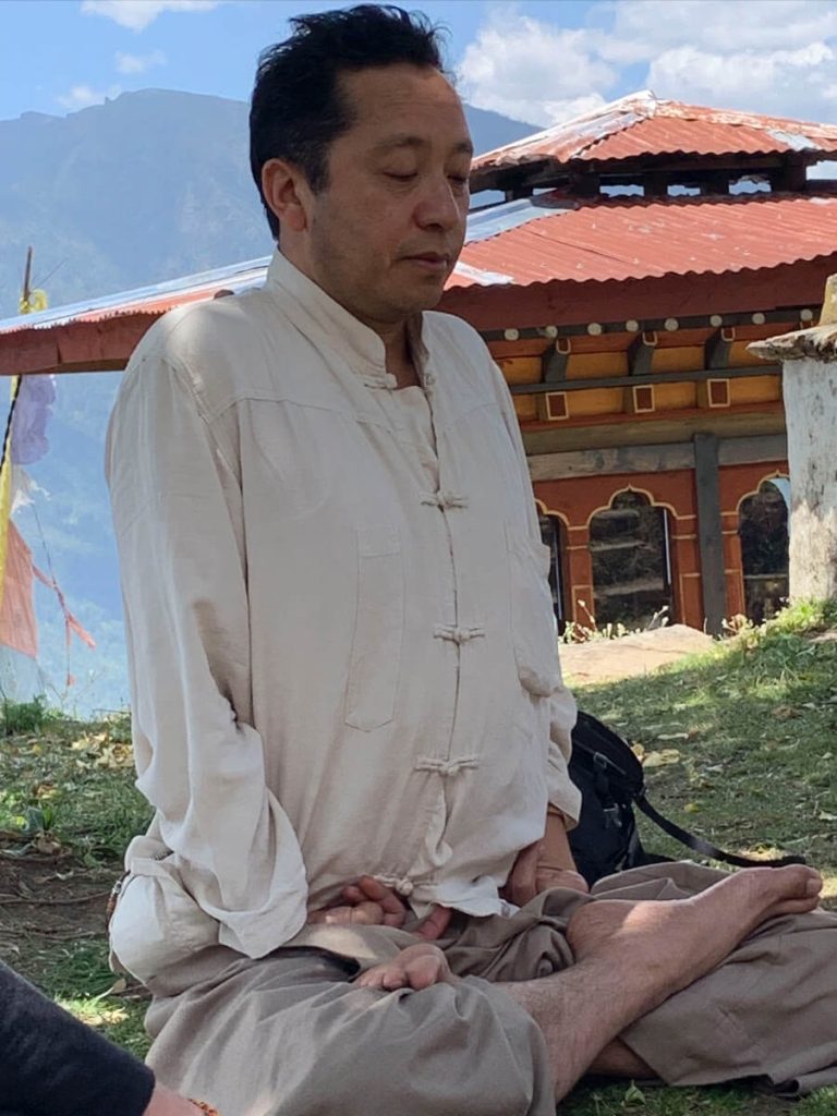monk in meditation