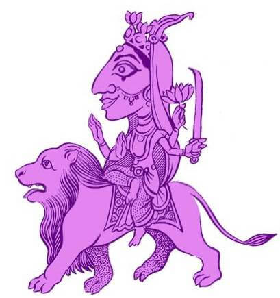 The Navadurga, Katyayani illustration by SATYA MOSES