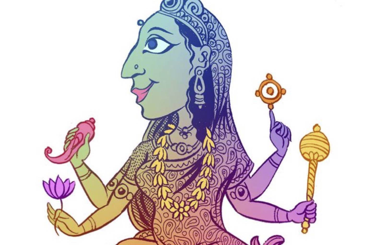 Crop of Siddhidatri illustration by SATYA MOSES