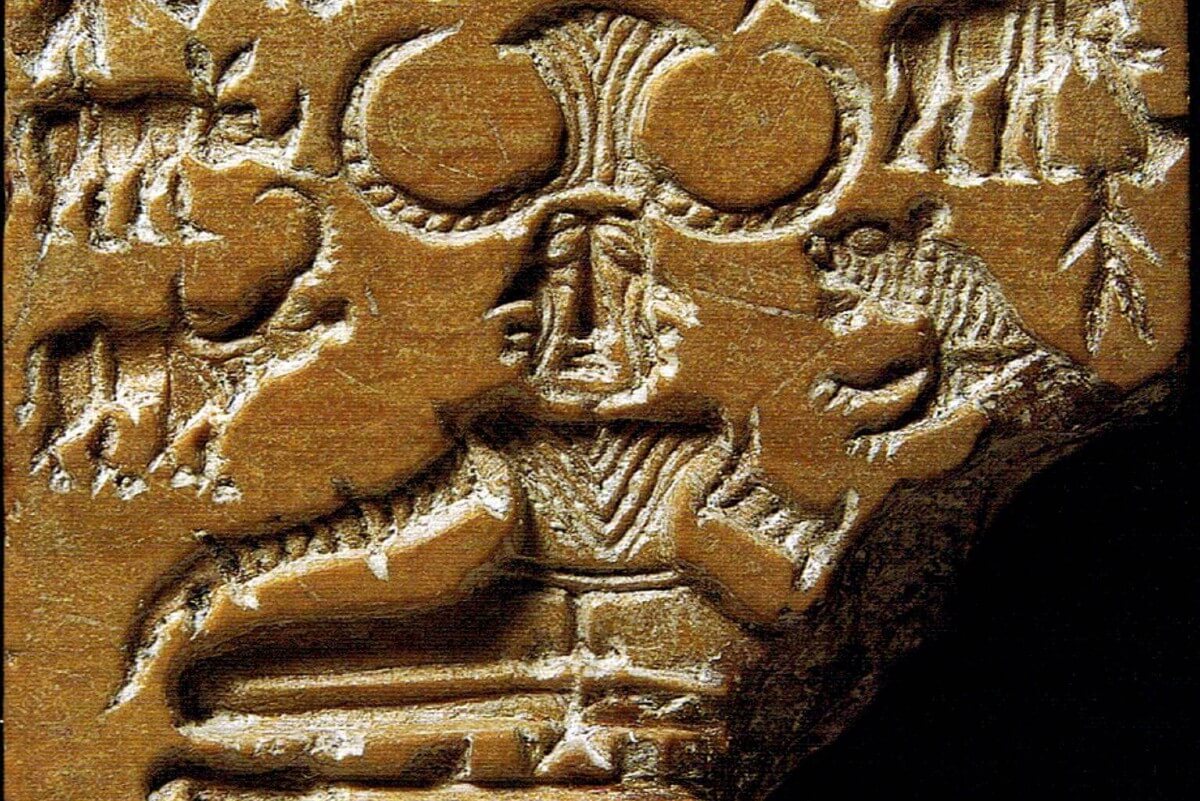 Pashupata Seal found at Mohenjo Daro.