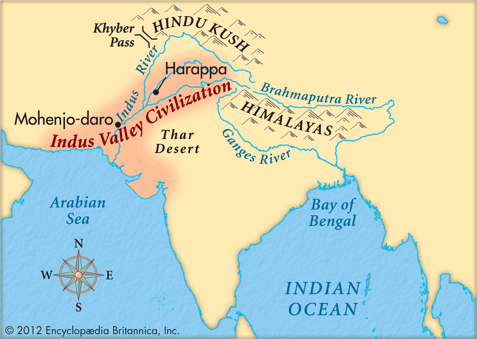Mohenjo Daro Harappa Location Map Map_Indus_Valley_2 - Heather Elton Yoga